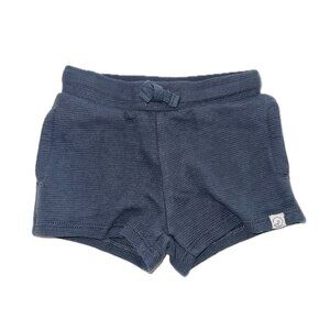 Blue Knit Baby Shorts